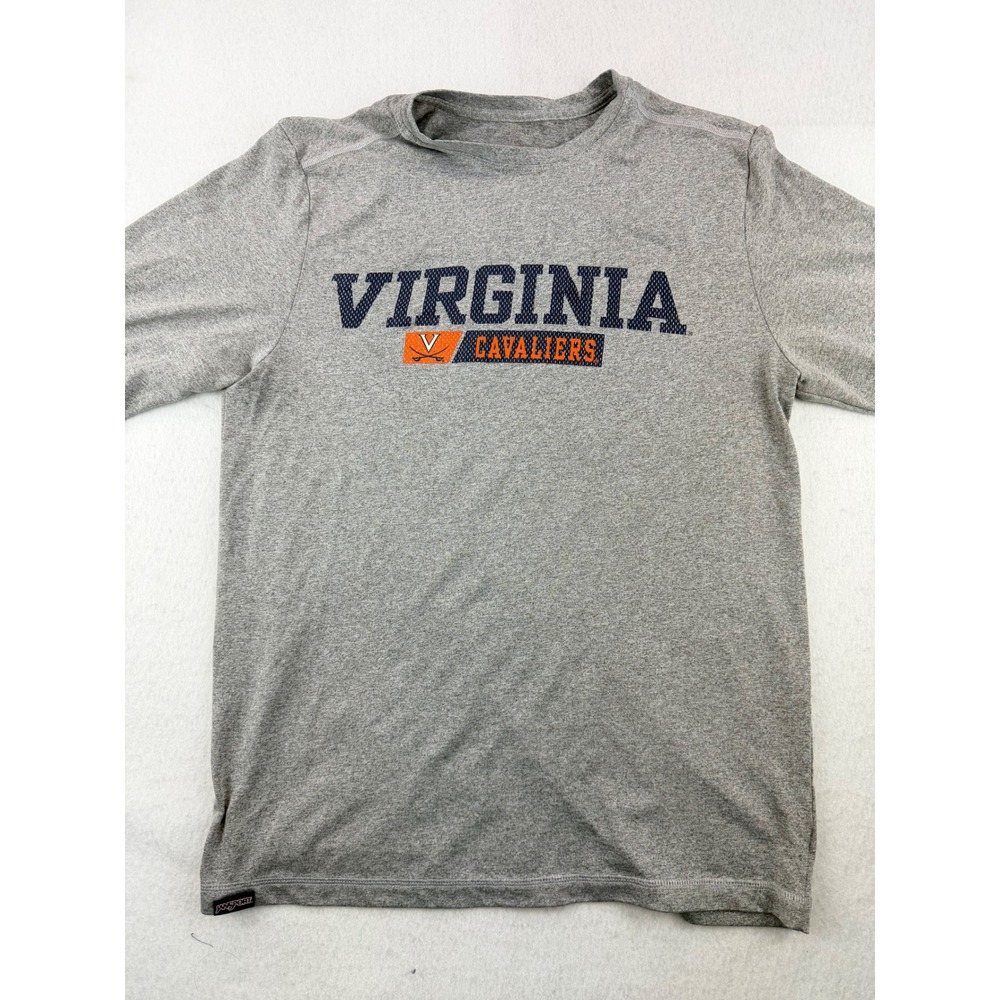 Virginia Cavaliers UVA Jansport Long Sleeve Performance Shirt Gray Men's Large